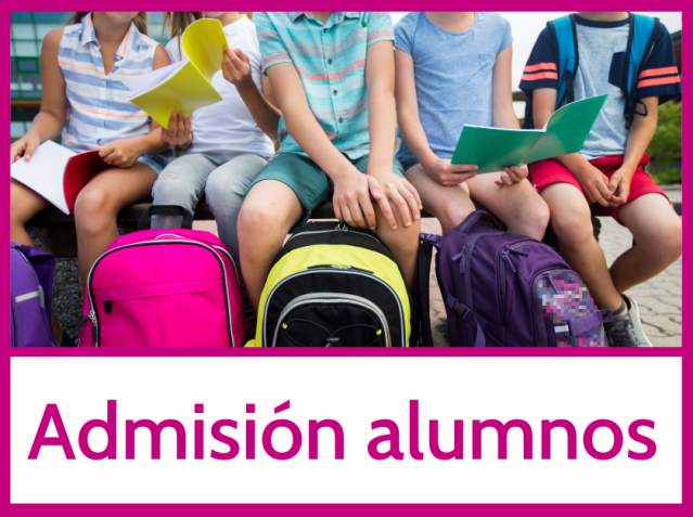 Proceso de admisión de alumnos –&nbsp;2026/2027